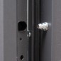 vidaXL Porta Ingresso Antracite 100x200 cm in Alluminio