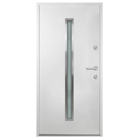 Porta Ingresso Bianca 100x200 cm in Alluminio