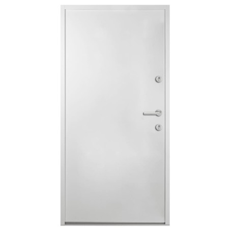 vidaXL Porta Ingresso Bianca 100x200 cm in Alluminio