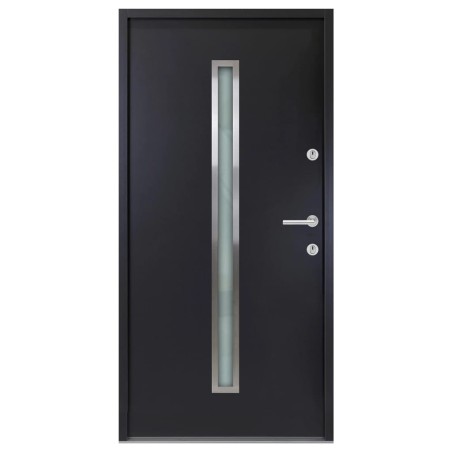 Porta Ingresso Antracite 110x207,5 cm in Alluminio