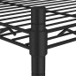Scaffale a 3 Livelli con Ruote 60x35x81 cm Nero 150 kg Scaffale a 3 Livelli con Ruote 60x35x81 cm Nero 150 kg