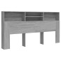 Testiera con Contenitore Grigio Sonoma 200x19x103,5 cm Testiera con Contenitore Grigio Sonoma 200x19x103,5 cm
