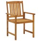 vidaXL Sedie da Giardino con Cuscini 8 pz in Legno Massello di Acacia vidaXL Sedie da Giardino con Cuscini 8 pz in Legno Massello di Acacia