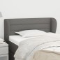 Testiera ad Orecchio Grigio Scuro 93x23x78/88 cm in Tessuto Testiera ad Orecchio Grigio Scuro 93x23x78/88 cm in Tessuto