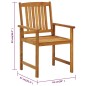 vidaXL Sedie da Giardino con Cuscini 8 pz in Legno Massello di Acacia vidaXL Sedie da Giardino con Cuscini 8 pz in Legno Massello di Acacia