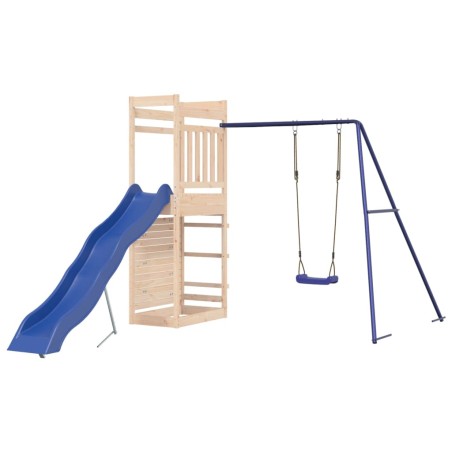 Set da Gioco da Esterno in Legno Massello di Pino