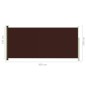 Tenda Laterale Retrattile per Patio 140x300 cm Marrone