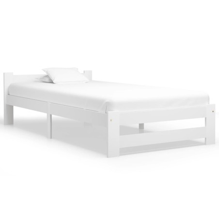 vidaXL Dormeuse Estraibile senza Materasso Bianca Legno Pino 90x200 cm