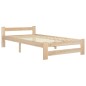 vidaXL Giroletto senza Materasso 90x200 cm in Legno Massello di Pino
