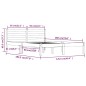Giroletto Legno Massello Pino 120x190cm 4FT Small Double