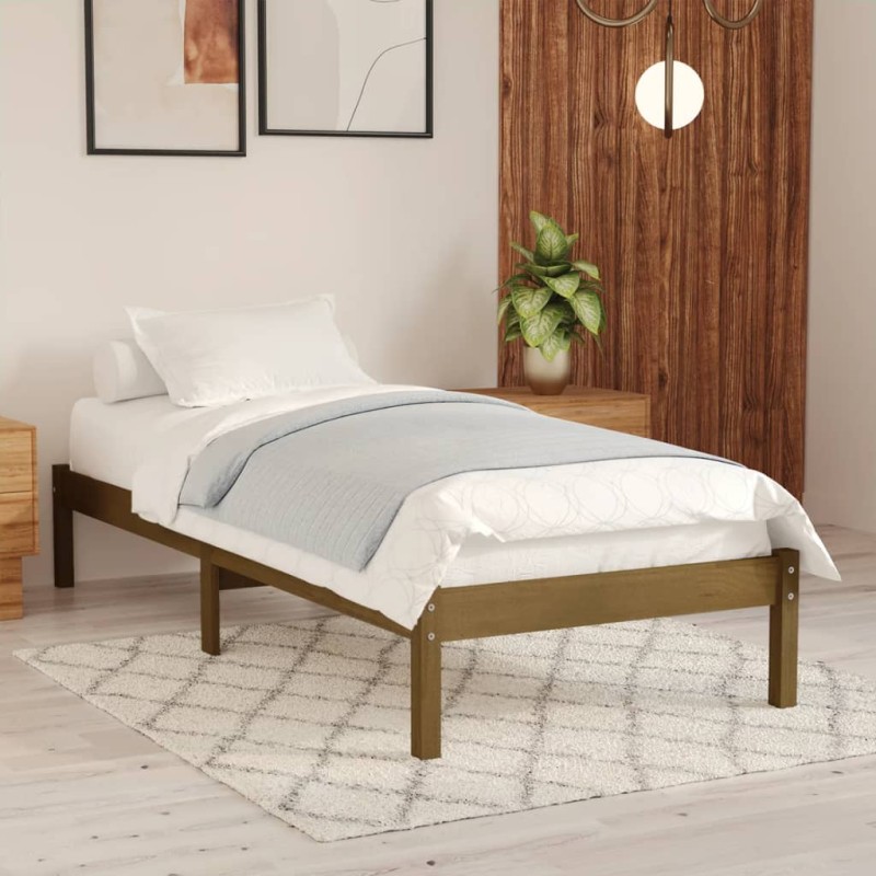 Giroletto in Legno Massello Miele 75x190 cm 2FT6 Small Single Giroletto in Legno Massello Miele 75x190 cm 2FT6 Small Single