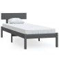Giroletto Grigio Legno Massello Pino 75x190 cm UK Small Single Giroletto Grigio Legno Massello Pino 75x190 cm UK Small Single