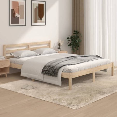 Giroletto in Legno Massello di Pino 150x200 cm 5FT King Size