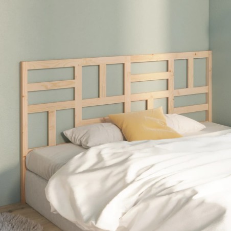 Testiera per Letto 206x4x104 cm in Legno Massello di Pino