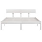 Giroletto Bianco in Legno Massello di Pino 150x200 cm UK King Giroletto Bianco in Legno Massello di Pino 150x200 cm UK King