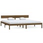 Giroletto Marrone Miele in Legno Massello di Pino 200x200 cm