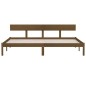Giroletto Marrone Miele in Legno Massello di Pino 200x200 cm