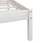 Giroletto Bianco Legno Massello di Pino 180x200cm UK Super King