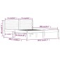 Giroletto Legno Massello di Pino 150x200 cm Miele 5FT King Size Giroletto Legno Massello di Pino 150x200 cm Miele 5FT King Size