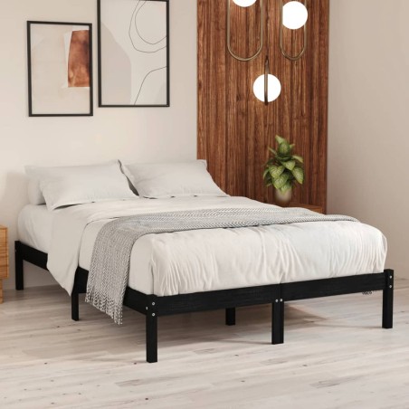 Giroletto Legno Massello Nero 120x190cm 4FT Small Double