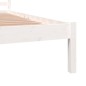 vidaXL Giroletto in Legno Massello 135x190 cm Bianco Small Double vidaXL Giroletto in Legno Massello 135x190 cm Bianco Small Double