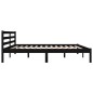 vidaXL Giroletto Nero in Legno Massello 180x200 cm Super King vidaXL Giroletto Nero in Legno Massello 180x200 cm Super King