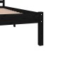 vidaXL Giroletto Nero in Legno Massello 180x200 cm Super King vidaXL Giroletto Nero in Legno Massello 180x200 cm Super King