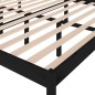 Giroletto Nero in Legno Massello Pino 180x200 cm 6FT Super King Giroletto Nero in Legno Massello Pino 180x200 cm 6FT Super King