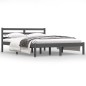 vidaXL Giroletto in Legno Massello di Pino 140x190 cm Grigio vidaXL Giroletto in Legno Massello di Pino 140x190 cm Grigio