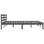 vidaXL Giroletto in Legno Massello di Pino 140x190 cm Grigio vidaXL Giroletto in Legno Massello di Pino 140x190 cm Grigio