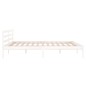 vidaXL Giroletto in Legno Massello di Pino 160x200 cm Bianco vidaXL Giroletto in Legno Massello di Pino 160x200 cm Bianco