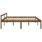 vidaXL Letto per Anziani Ambra 200x200 cm in Legno Massello di Pino vidaXL Letto per Anziani Ambra 200x200 cm in Legno Massello di Pino
