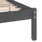 Giroletto Grigio Legno Massello 135x190 cm 4FT6 Double Giroletto Grigio Legno Massello 135x190 cm 4FT6 Double