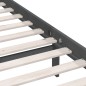 Giroletto Grigio in Legno Massello di Pino 135x190 cm UK Double