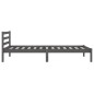 vidaXL Giroletto in Legno Massello di Pino 90x200 cm Grigio vidaXL Giroletto in Legno Massello di Pino 90x200 cm Grigio