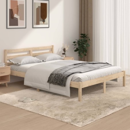 Giroletto Legno Massello di Pino 135x190 cm 4FT6 Double