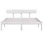 Giroletto Bianco in Legno Massello di Pino 120x190 cm UK Doppio Giroletto Bianco in Legno Massello di Pino 120x190 cm UK Doppio