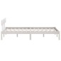 Giroletto Bianco in Legno Massello di Pino 120x190 cm UK Doppio Giroletto Bianco in Legno Massello di Pino 120x190 cm UK Doppio