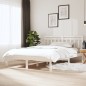 Giroletto Bianco in Legno Massello 150x200 cm 5FT King Size Giroletto Bianco in Legno Massello 150x200 cm 5FT King Size