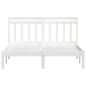 Giroletto Bianco in Legno Massello 150x200 cm 5FT King Size Giroletto Bianco in Legno Massello 150x200 cm 5FT King Size