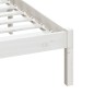 Giroletto Bianco in Legno Massello 150x200 cm 5FT King Size Giroletto Bianco in Legno Massello 150x200 cm 5FT King Size