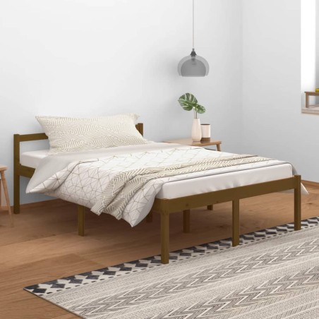 Giroletto Marrone Miele in Legno Massello di Pino 140x200 cm