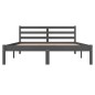 Giroletto Legno Massello di Pino 135x190 cm Grigio 4FT6 Double Giroletto Legno Massello di Pino 135x190 cm Grigio 4FT6 Double
