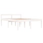 Giroletto Legno Massello Bianco 135x190 cm 4FT6 Doppio Giroletto Legno Massello Bianco 135x190 cm 4FT6 Doppio