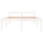 Giroletto Legno Massello Bianco 135x190 cm 4FT6 Doppio Giroletto Legno Massello Bianco 135x190 cm 4FT6 Doppio