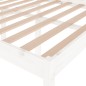 Giroletto Legno Massello Bianco 135x190 cm 4FT6 Doppio Giroletto Legno Massello Bianco 135x190 cm 4FT6 Doppio