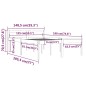 Giroletto Legno Massello Bianco 135x190 cm 4FT6 Doppio Giroletto Legno Massello Bianco 135x190 cm 4FT6 Doppio