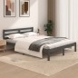 Giroletto Legno Massello Pino 120x190cm Grigio 4FT Small Double Giroletto Legno Massello Pino 120x190cm Grigio 4FT Small Double