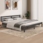 Giroletto Legno Massello Pino 180x200 cm Grigio 6FT Super King Giroletto Legno Massello Pino 180x200 cm Grigio 6FT Super King