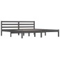 Giroletto Legno Massello Pino 180x200 cm Grigio 6FT Super King Giroletto Legno Massello Pino 180x200 cm Grigio 6FT Super King